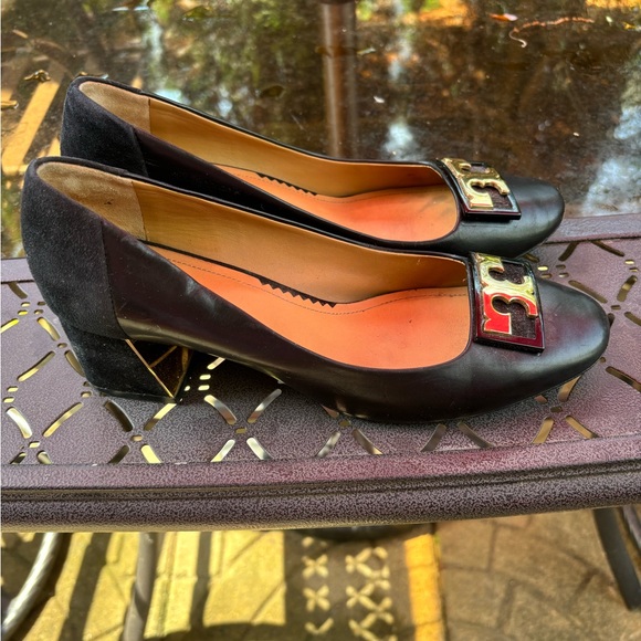 Tory Burch Reva black leather Heels - Picture 4 of 9